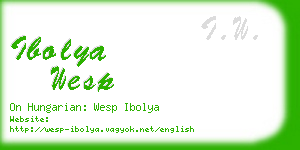 ibolya wesp business card